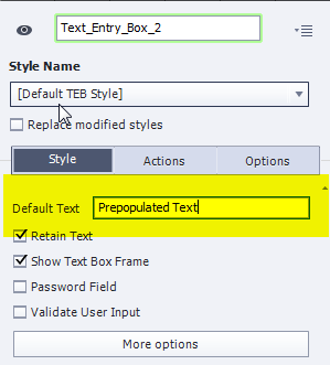 Pre-Populate Text Entry Box - Adobe Community - 1012194