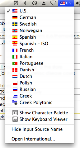 how to get greek letters in word on mac
