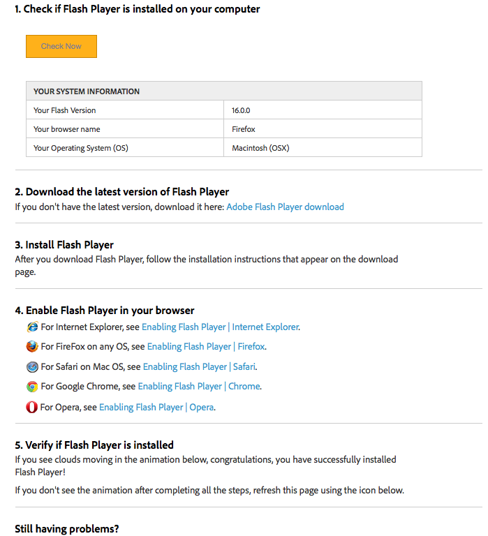 Install flash player osx 2 0