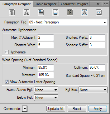 Solved: FrameMaker typesetting versus Word Typesetting - Adobe ...