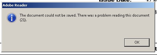 Adobe Reader Update Error 1521