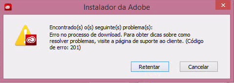 Solved: A solution to the error 201 in the Creative Cloud ... - Adobe ...