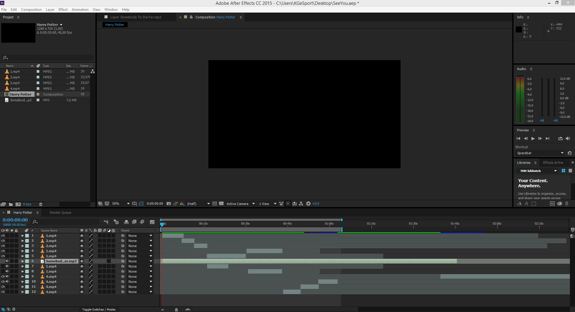 after effects not rendering audio