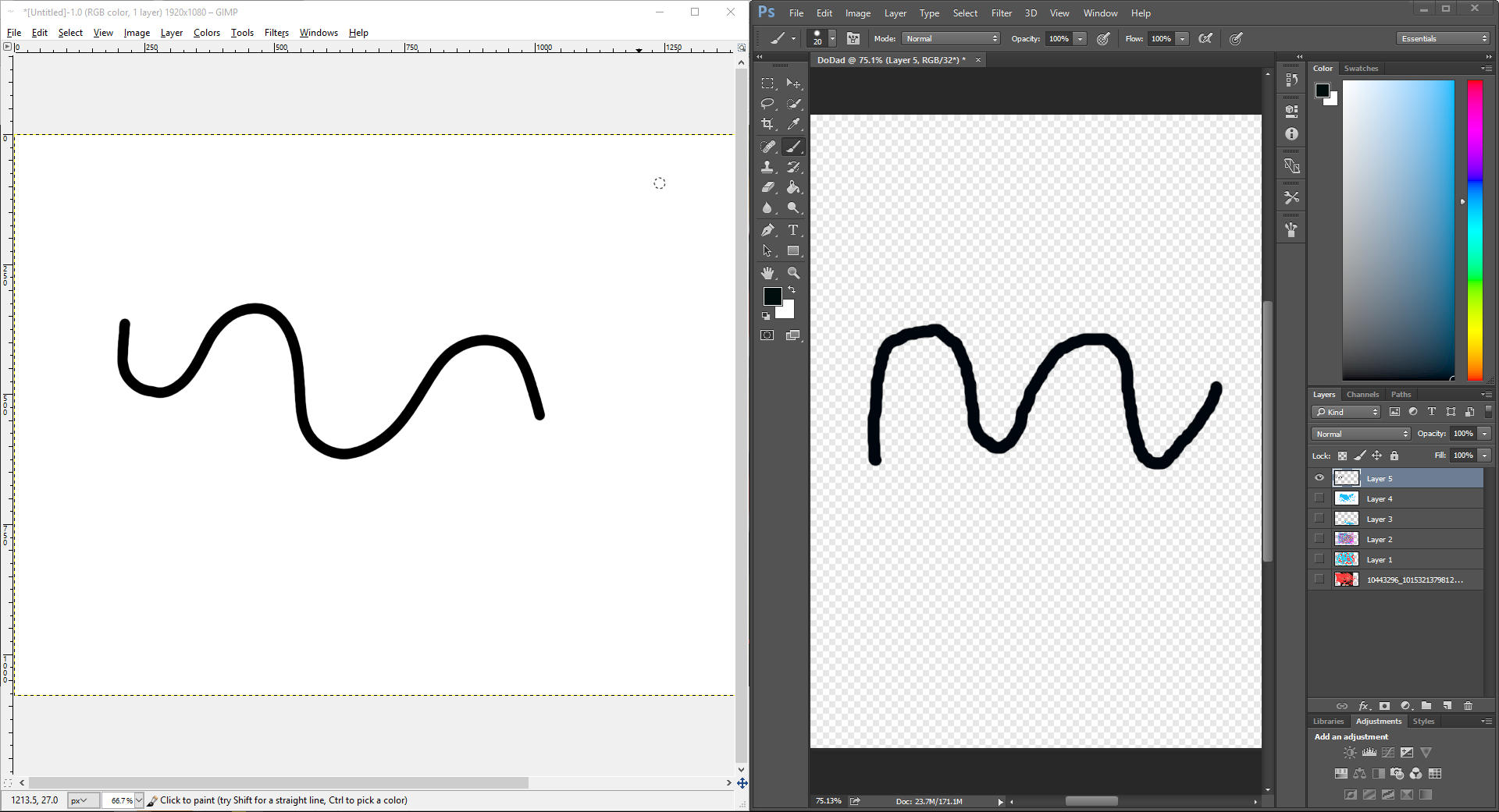 how to draw smooth lines in photoshop with a tablet