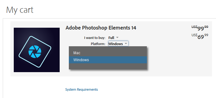 adobe elements 14 for mac