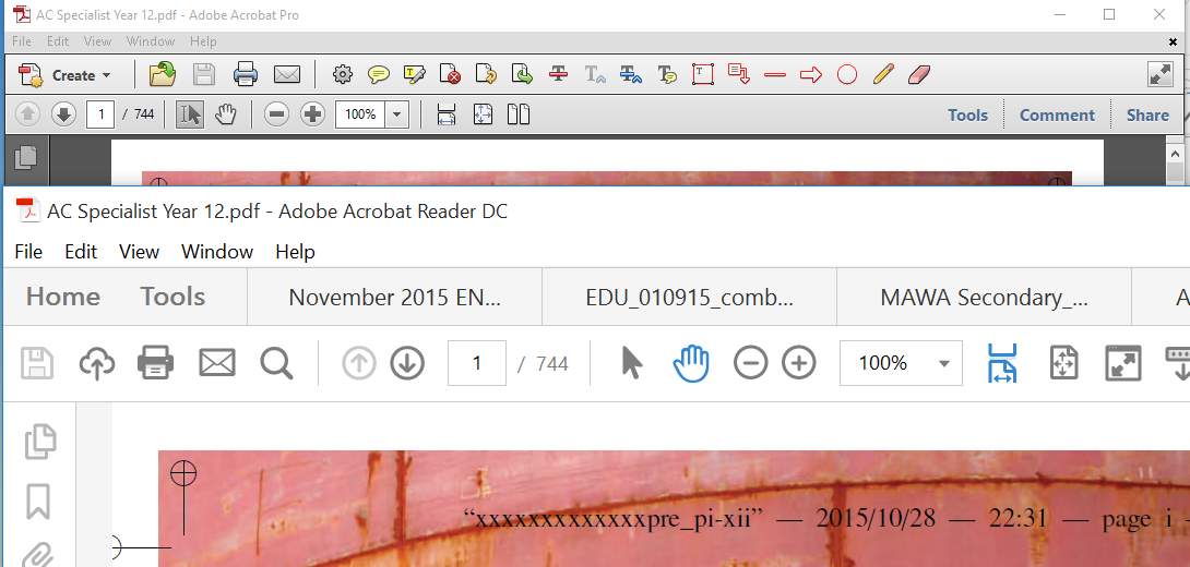how to open a adobe reader file in word