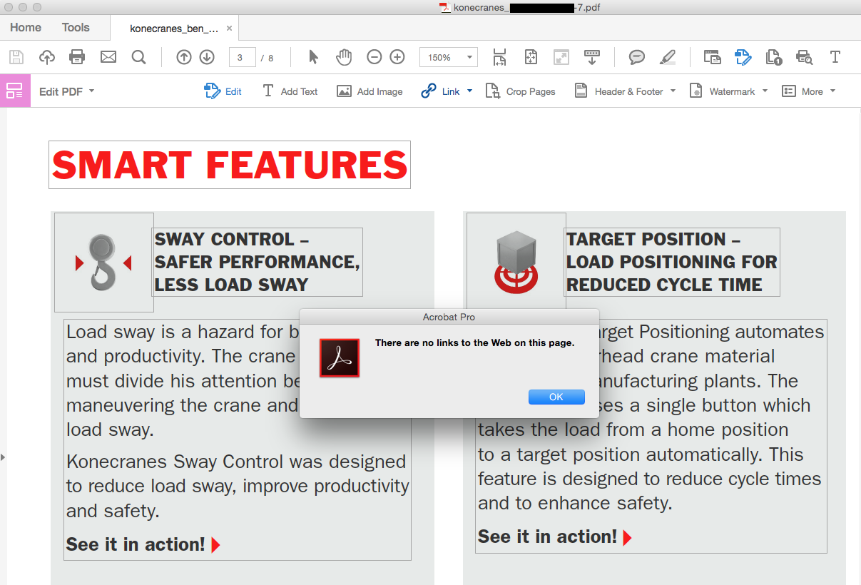 adding a hyperlink to a pdf in adobe acrobat x1 pro