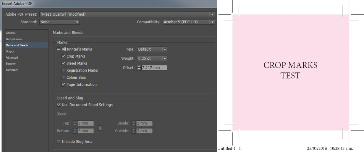 image link slugline indesign