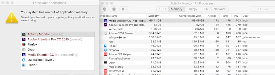 “adobe qt32 server” is not optimized for your mac.