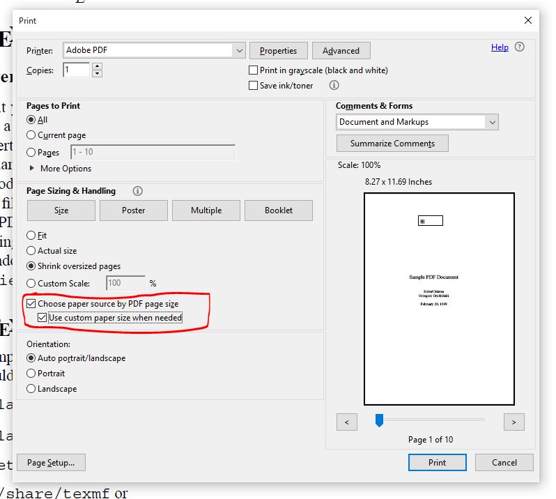 How do you set Acrobat DC to dectect the page size... - Adobe Community ...