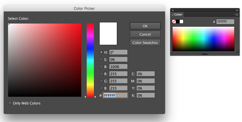 Инструмент выбор цвета color picker в фотошопе