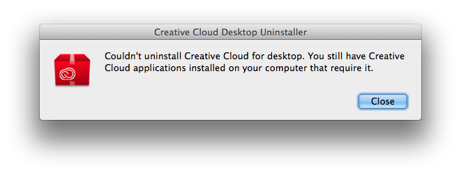 Uninstall the creative cloud desktop app on mac
