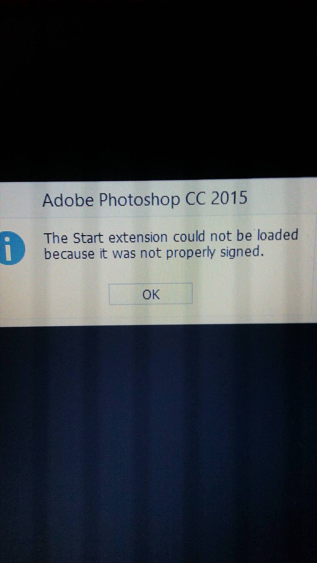 adobe photoshop install error