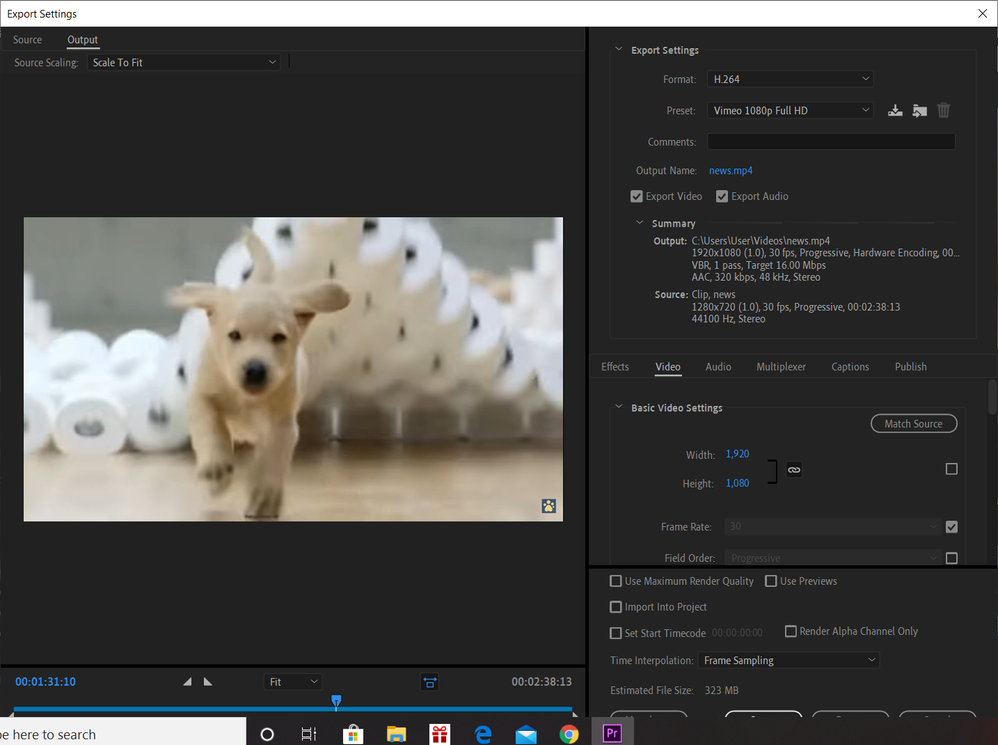 premiere pro exporting issue.png