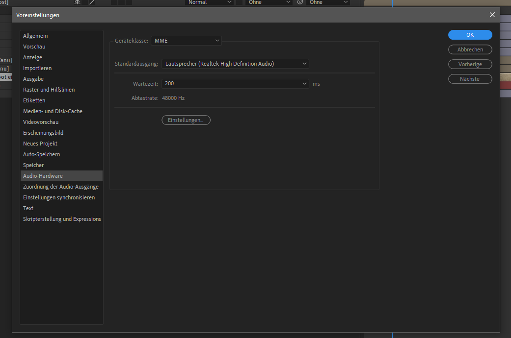 Kein Ton über Kopfhörer / No Sound via Headphones Adobe Community