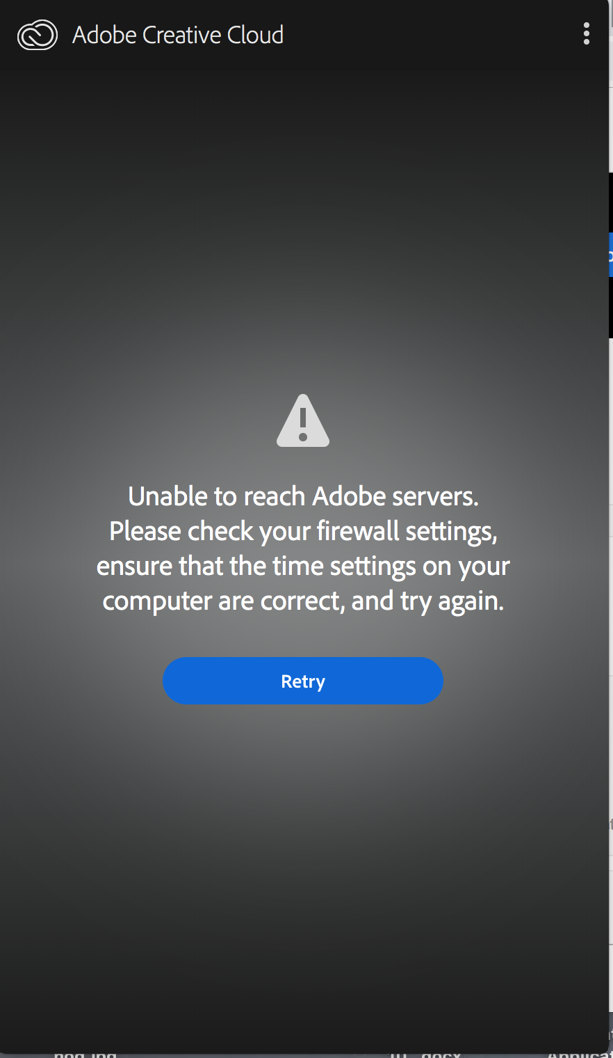 Unable to Connect to Adobe Server - Adobe Community - 10658914