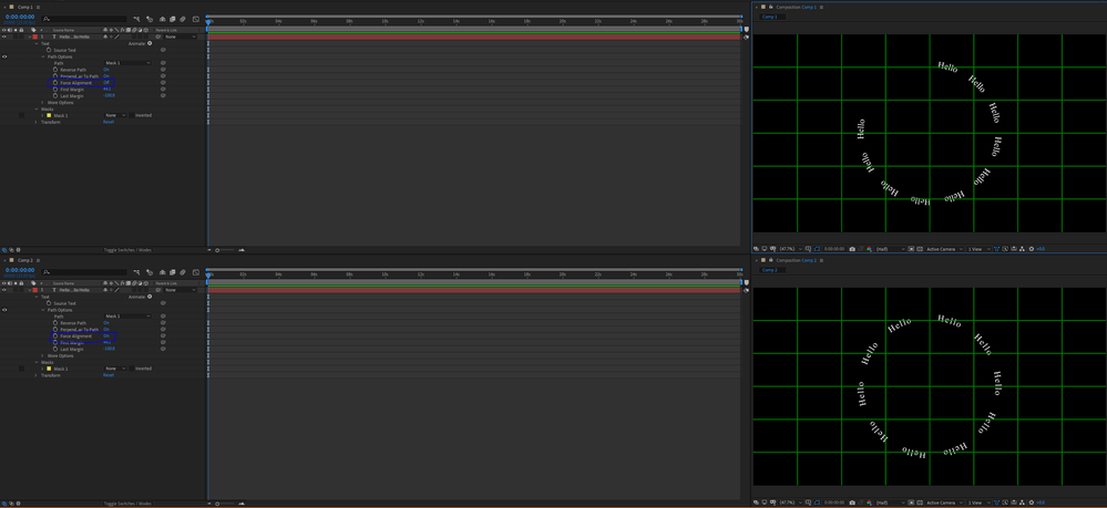 After Effects Text on Path