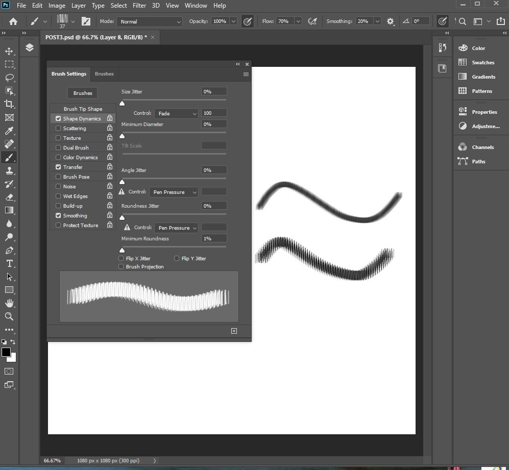 Solved: Impossible to change to TAPERED ENDS BRUSH STROKE ... - Adobe ...