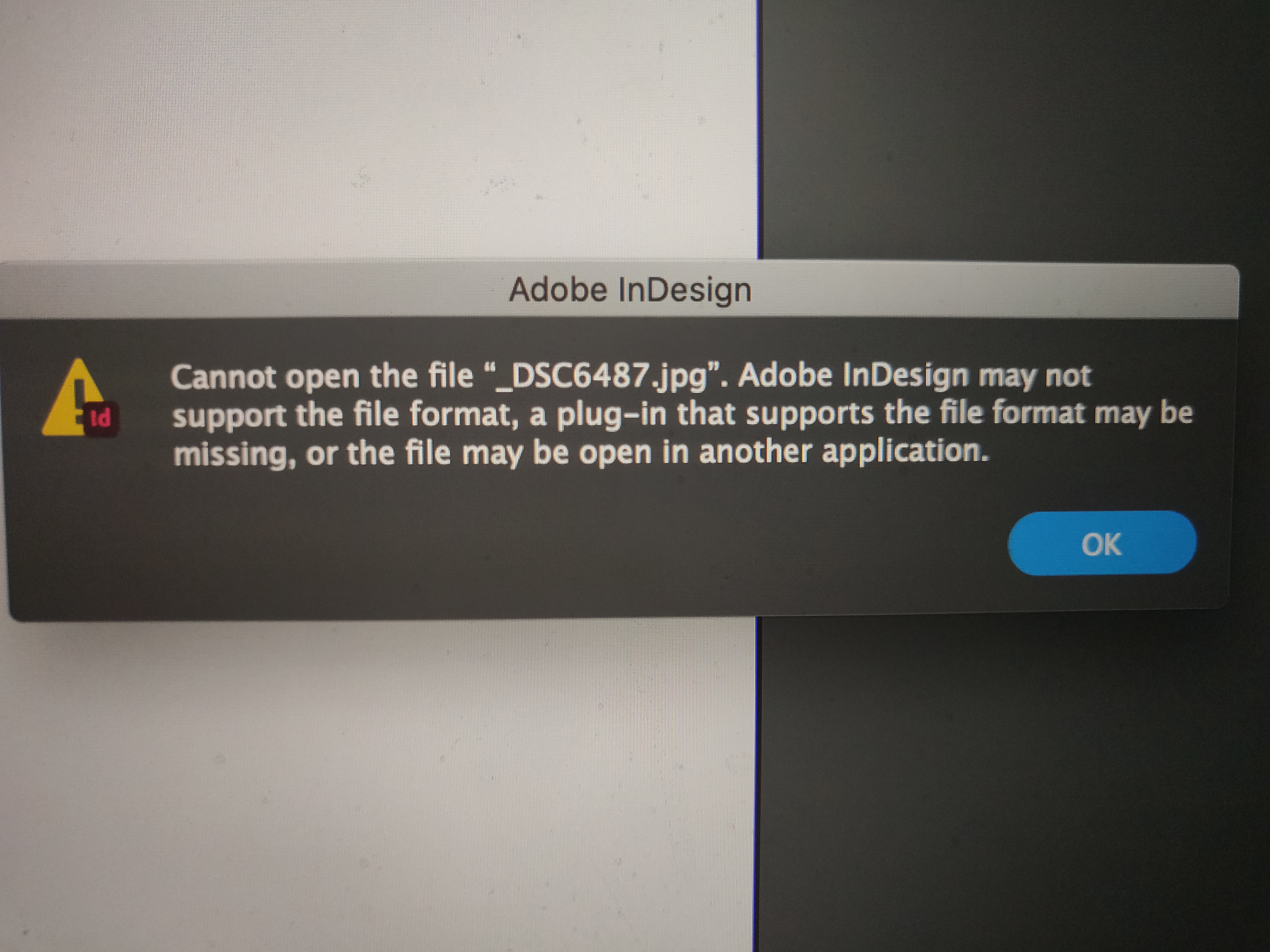indesign wont open mac