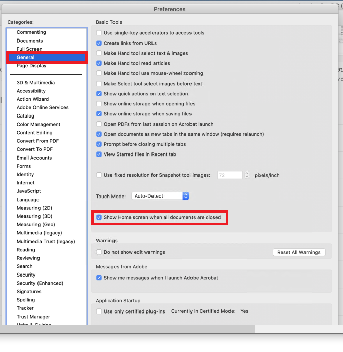 Solved: Need to disable the Acrobat DC startup/recent file... - Adobe ...