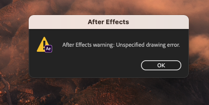 Solved: After Effects 2019 Error: