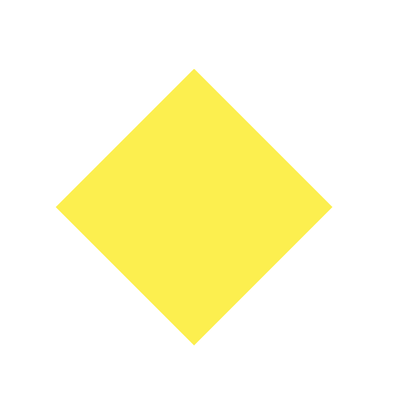 Lovely yellow object. (This is because there is no colored object under it)