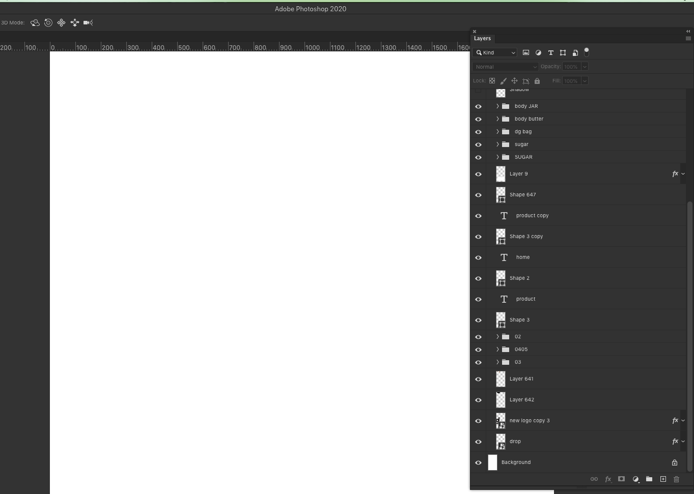 photoshop document opening up blank but layers are Adobe