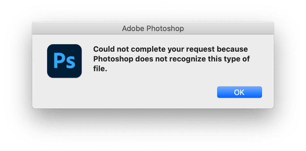 Solved: Could Not Complete Your Request Because Photoshop ... - Adobe ...