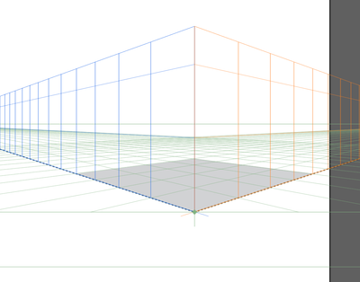 added rectangle on perspective plane