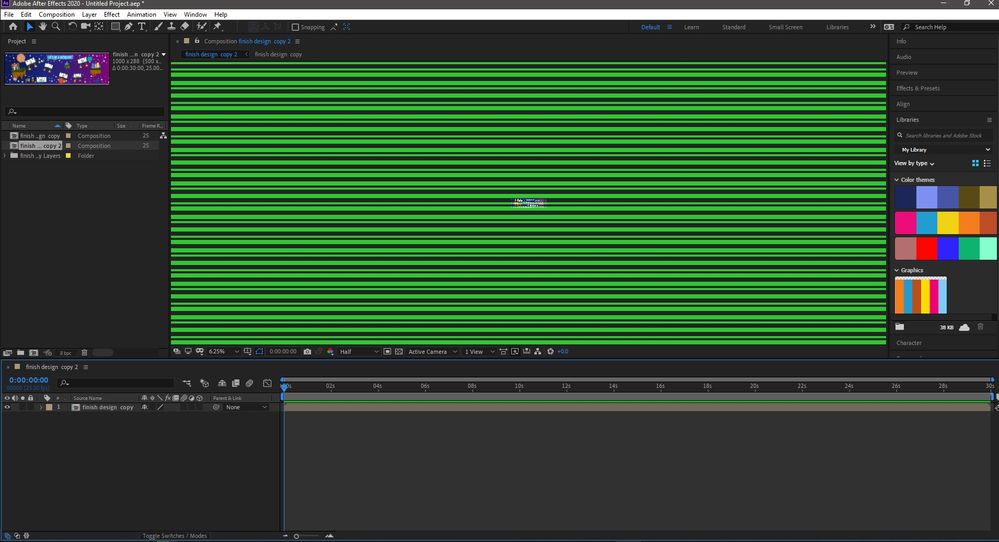 Green flickering on preview screen Adobe Community 11301232