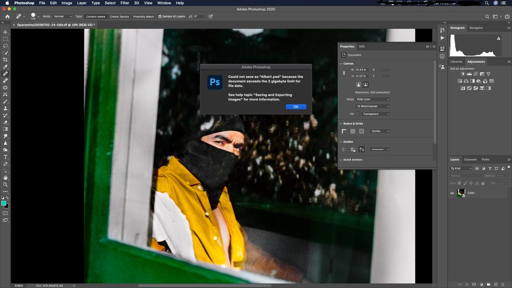 Can T Save Tif Or Psd In Photoshop On Mac Os Adobe Support Community