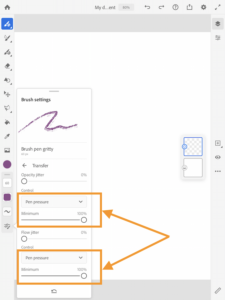 Solved Apple Pencil Pressure Sensitivity In Fresco Adobe Support Community 10796148