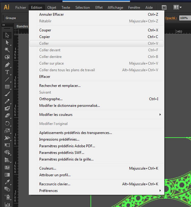 Commande "coller" indisponible Illustrator CS6 Adobe Community 10672876