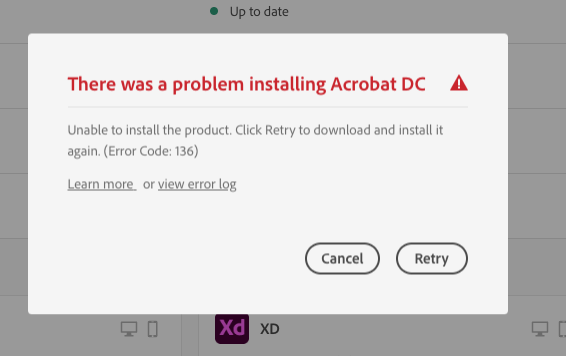 Solved: Adobe Acrobat not installing - Adobe Community - 10851995