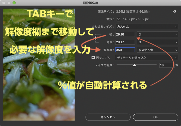 解像度の変更 スマートオブジェクトでサイズ変更 Adobe Support Community