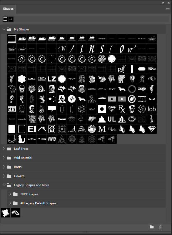 Change Display of Shapes Menu - Adobe Community - 11371871