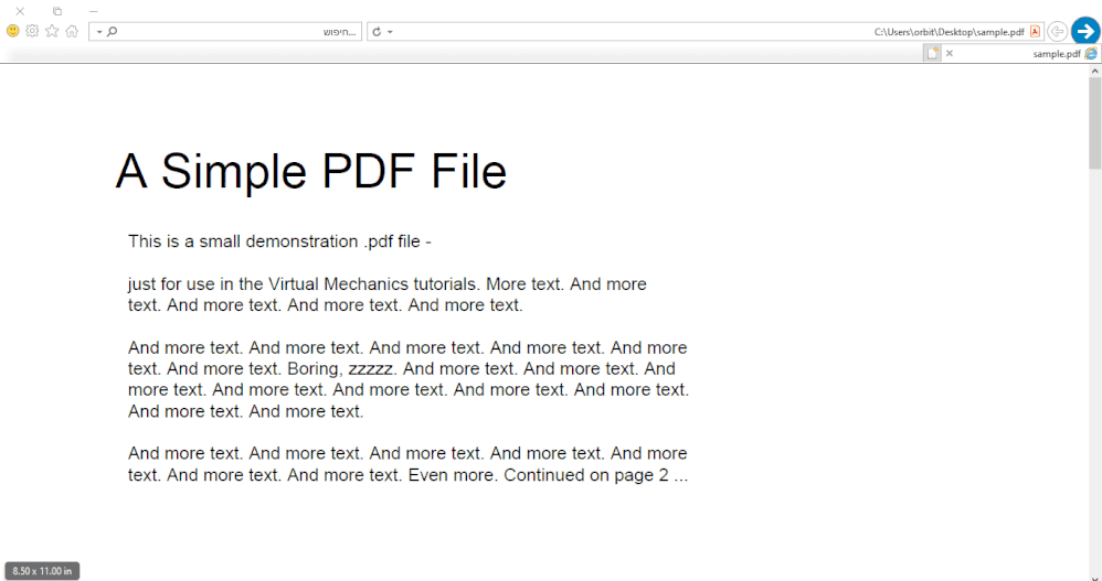 Pdf files won