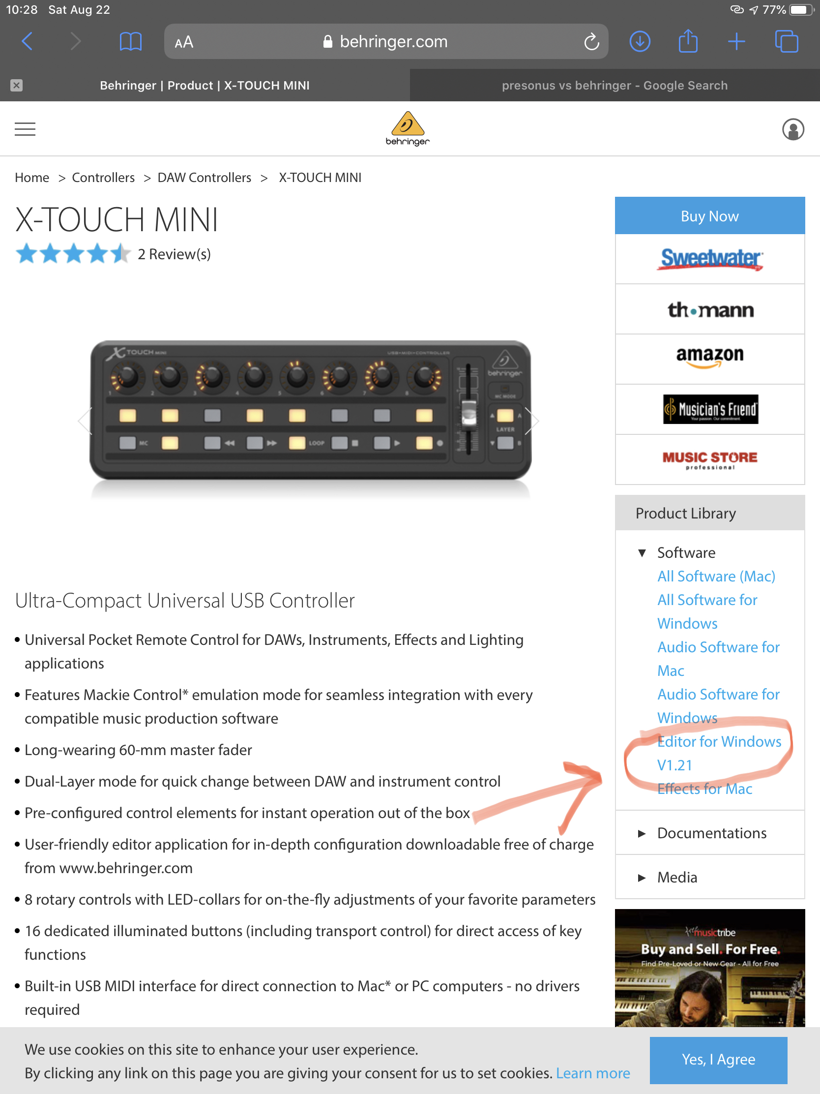 Solved: Behringer X-Touch Mini Support in Audition and Pre