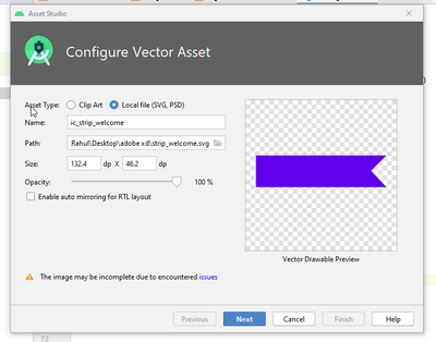 Why Svg File Are Not Supporting In Android Studio? - Adobe Support  Community - 10347551