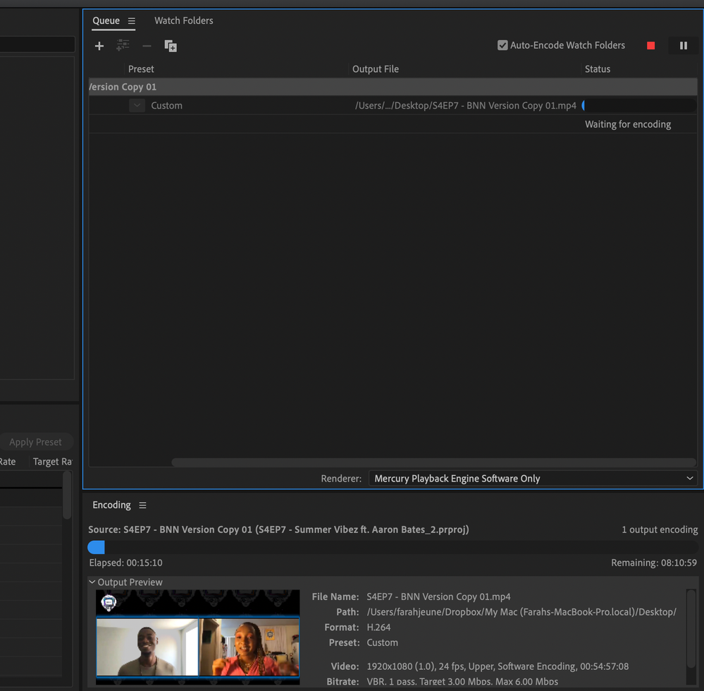 Extremely Slow Exporting On Media Encoder Adobe Support Community
