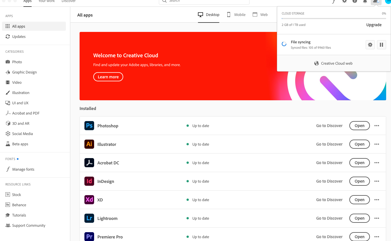 Solved Creative Cloud Sync stuck in loop Adobe Support Community