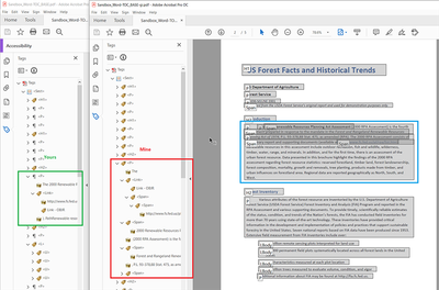 Tags in your PDF vs. tags in mine