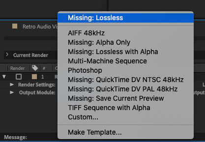 Export File Type Lossless