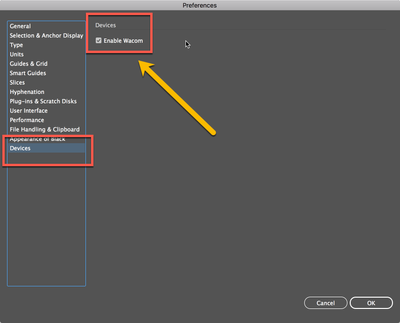pen pressure not working adobe