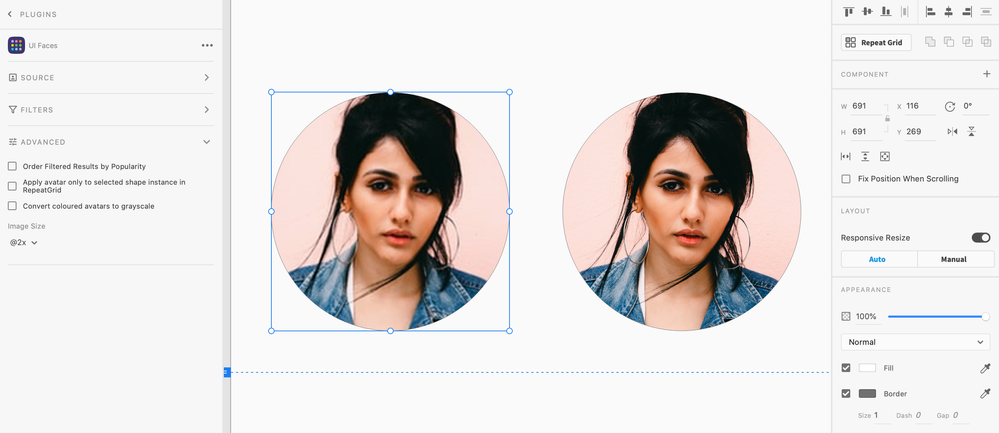 Left Image created using UI Faces + Unsplash