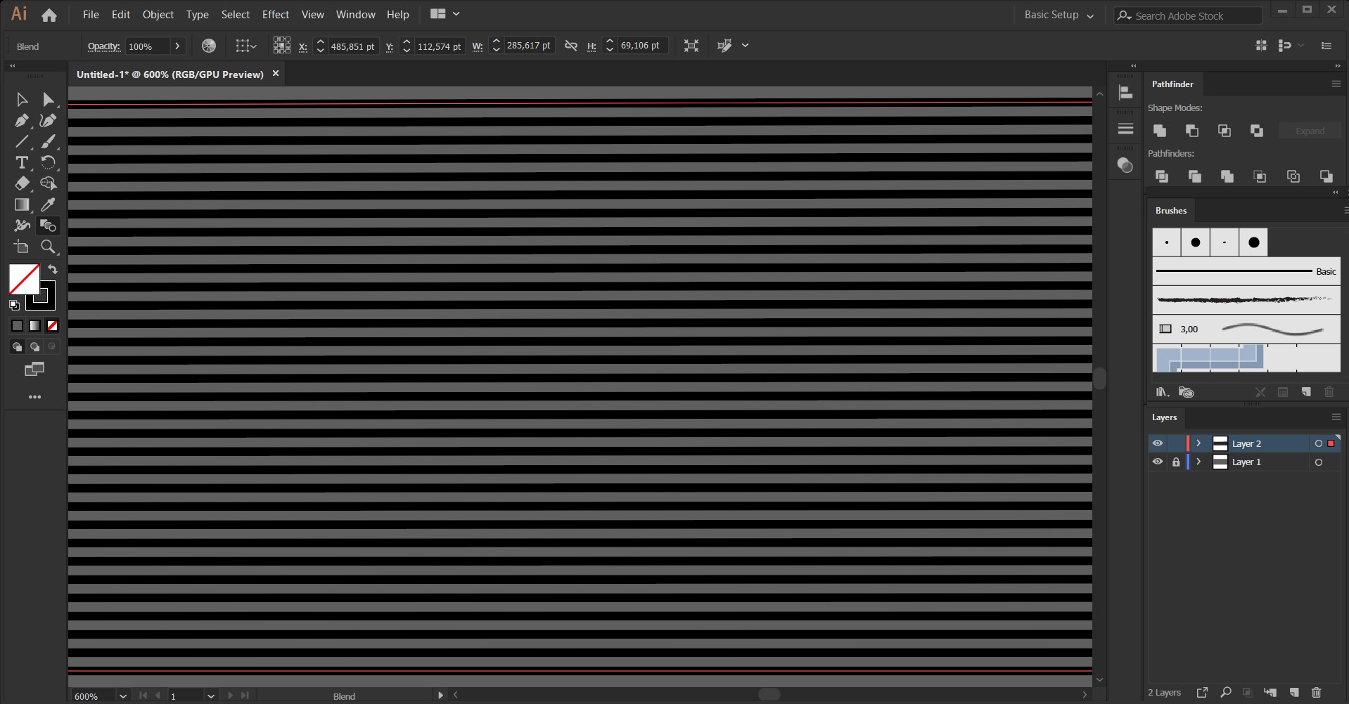 Illustrator blend tool + eraser turns straight lin... Adobe Community