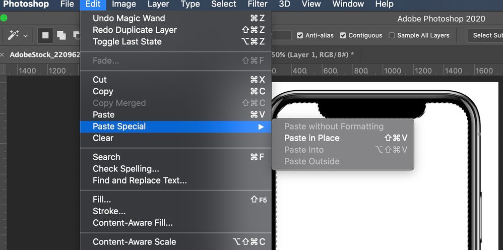 solved paste into greyed out paste