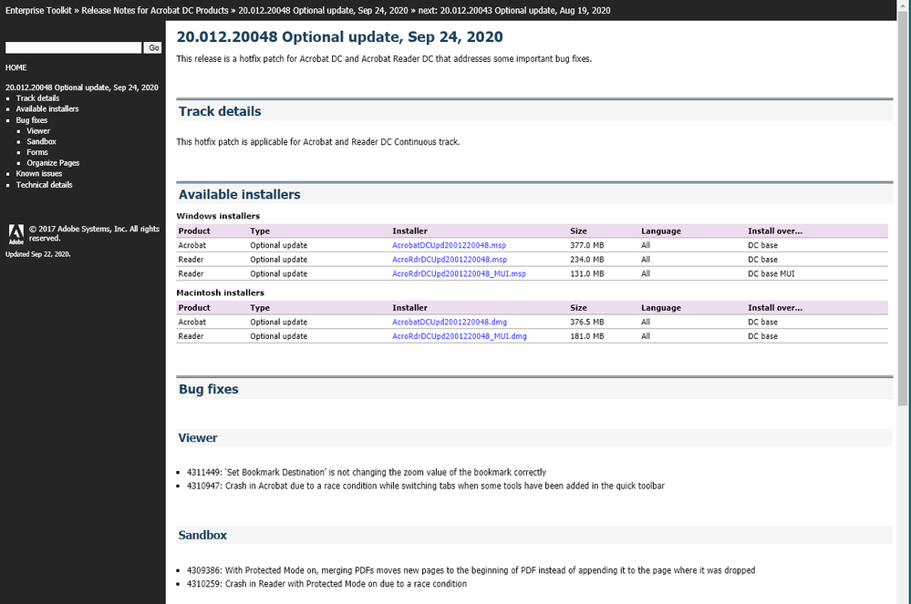 2020-09-29 06_13_36-20.012.20048 Optional update, Sep 24, 2020 — Release Notes for Acrobat DC Produc.png