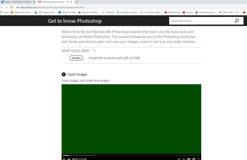 Tutorial Has A Green Screen Adobe Support Community