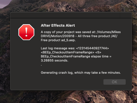 Constant After Effects Crashes When Previewing - Adobe Support ...